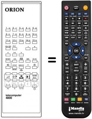 T&eacute;l&eacute;commande &eacute;quivalente TELECOMPUTER 4800