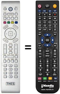 Télécommande équivalente THES TL 4239 BTP