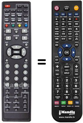 Télécommande équivalente Sunstech TL-XRI2275