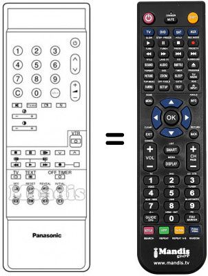T&eacute;l&eacute;commande &eacute;quivalente TNQ 8E 0439