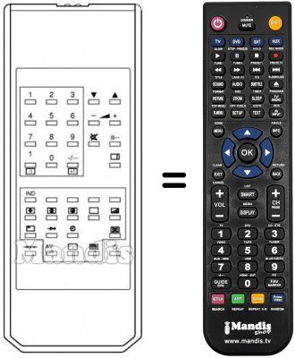 T&eacute;l&eacute;commande &eacute;quivalente Sinudyne 2180 A