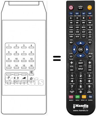T&eacute;l&eacute;commande &eacute;quivalente TPE 604