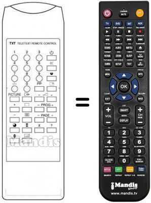 Télécommande équivalente Cge 28'