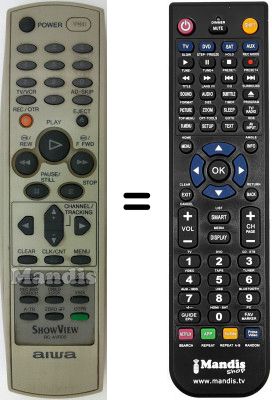 T&eacute;l&eacute;commande &eacute;quivalente Aiwa HV-FX990