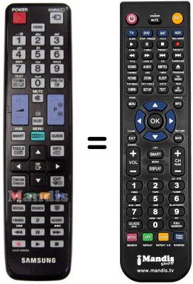 Télécommande équivalente Samsung UE 37D6500