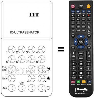 Télécommande équivalente UFB 3 U
