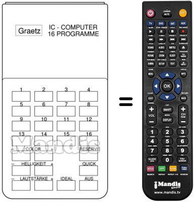 Télécommande équivalente UFB 8