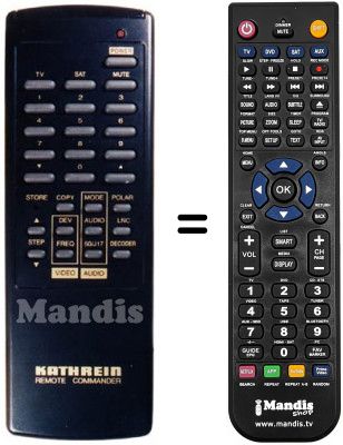 T&eacute;l&eacute;commande &eacute;quivalente UFD 90 (3 SCART)