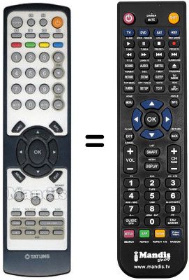 Télécommande équivalente DECCA V 32 MCHKEE1