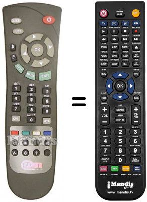 T&eacute;l&eacute;commande &eacute;quivalente ACCESS MEDIA STB L 3012