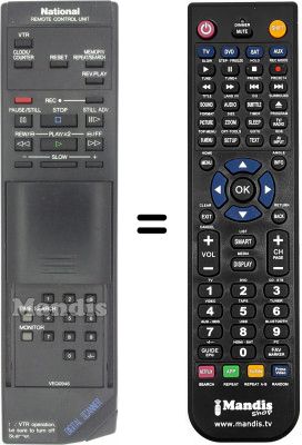 Télécommande équivalente VEQ 0946