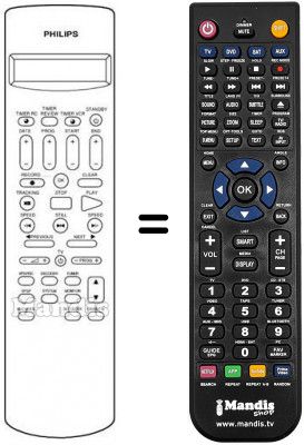 Télécommande équivalente VIDEO ZAPPER