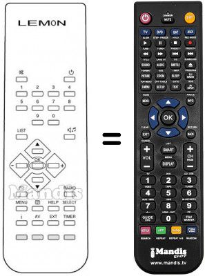 T&eacute;l&eacute;commande &eacute;quivalente VOLKSBOX