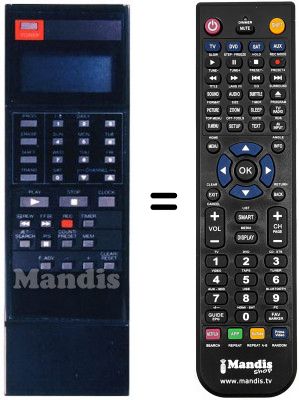 Télécommande équivalente VRI 606