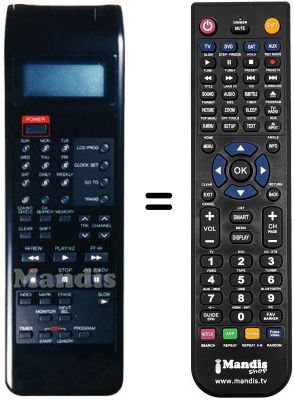 Télécommande équivalente VRI 616