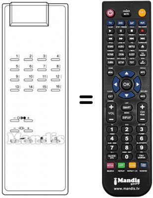 T&eacute;l&eacute;commande &eacute;quivalente Oceanic TC 679600