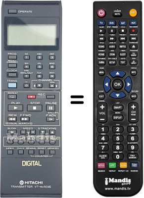T&eacute;l&eacute;commande &eacute;quivalente VT-RM 503 E