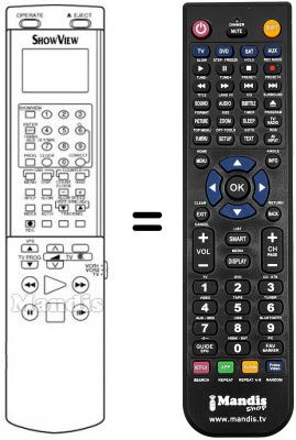 T&eacute;l&eacute;commande &eacute;quivalente VT-RM 234 E