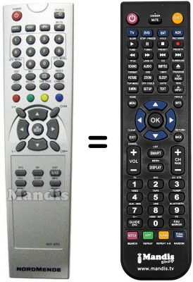 T&eacute;l&eacute;commande &eacute;quivalente United UTV 14X83 D (ver. 2)