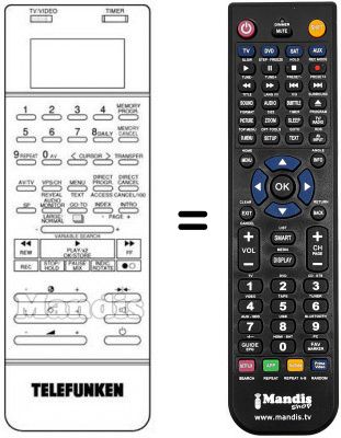 Télécommande équivalente VZ 945