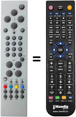 Télécommande équivalente Techwood TK 2001 LCD