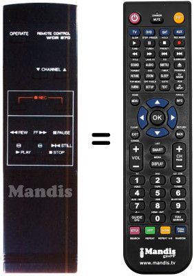 Télécommande équivalente WCR 870
