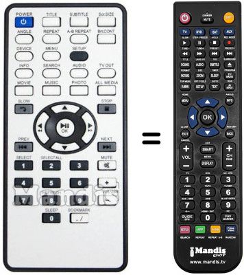 T&eacute;l&eacute;commande &eacute;quivalente FREECOM WLAN 450