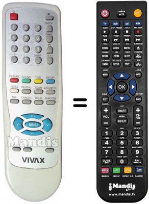 T&eacute;l&eacute;commande &eacute;quivalente YKF-79PC-125