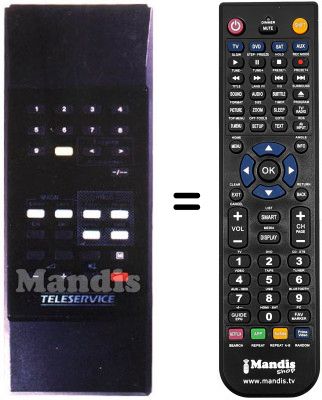 T&eacute;l&eacute;commande &eacute;quivalente TELESERVICE