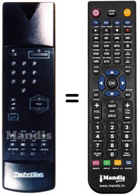 Télécommande équivalente Technisat ST 3002 S (ver. 1)