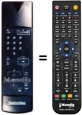 Télécommande équivalente Technisat TECHNI TWIN