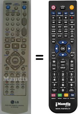 T&eacute;l&eacute;commande &eacute;quivalente Goldstar VC 8804 M