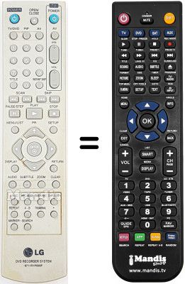 T&eacute;l&eacute;commande &eacute;quivalente Goldstar DR-7800