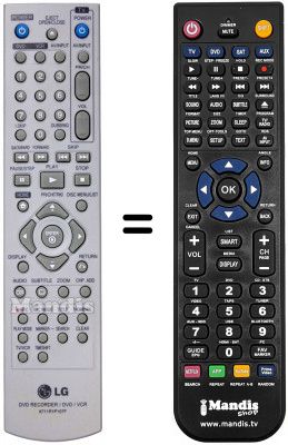 T&eacute;l&eacute;commande &eacute;quivalente Goldstar RC 197