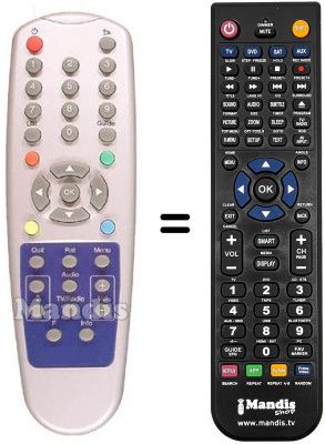 T&eacute;l&eacute;commande &eacute;quivalente Xsat FALCON 12 DTVA SECA MEDIAGUARD