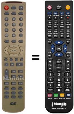 Télécommande équivalente Daewoo DV 700 S