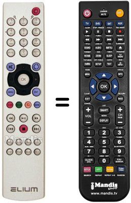 T&eacute;l&eacute;commande &eacute;quivalente ELIUM ELIPSUS DVR 3228 S