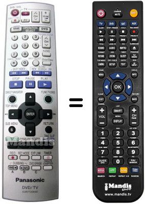 Télécommande équivalente National DMRE-S30 V