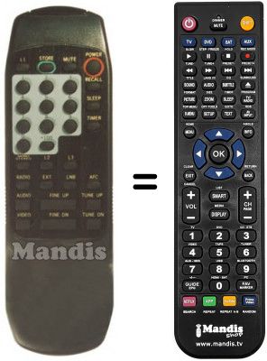 Télécommande équivalente Fenner F SAT 3