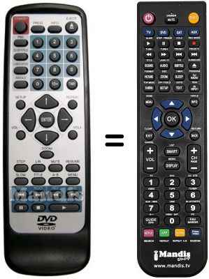 T&eacute;l&eacute;commande &eacute;quivalente JEPSSEN JX-6 HD