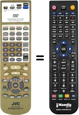 Télécommande équivalente JVC XV 2EU