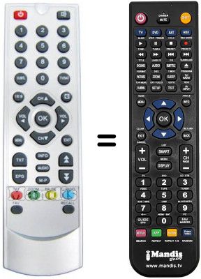 T&eacute;l&eacute;commande &eacute;quivalente FAVAL MERCURY S75