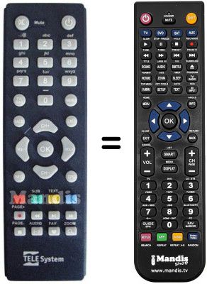 T&eacute;l&eacute;commande &eacute;quivalente Fuba ODE 7050