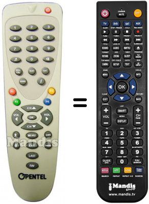 T&eacute;l&eacute;commande &eacute;quivalente Open Tel ODS 3600 F