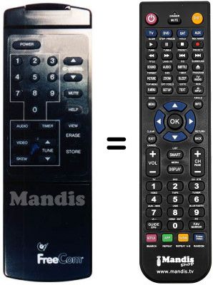 T&eacute;l&eacute;commande &eacute;quivalente FREECOM OR 94