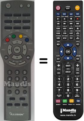 T&eacute;l&eacute;commande &eacute;quivalente Illusion M2T