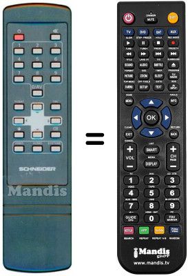 Télécommande équivalente SCHNEIDER SB 1090