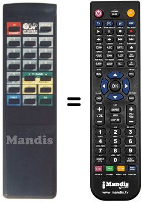 T&eacute;l&eacute;commande &eacute;quivalente Amstrad SRX 510