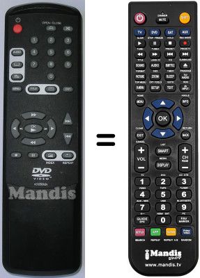 T&eacute;l&eacute;commande &eacute;quivalente Thomson DVD 400 SA