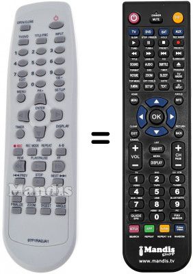 Télécommande équivalente Daewoo DRX 370 S Télécommande équivalente Daewoo DRX 370 S